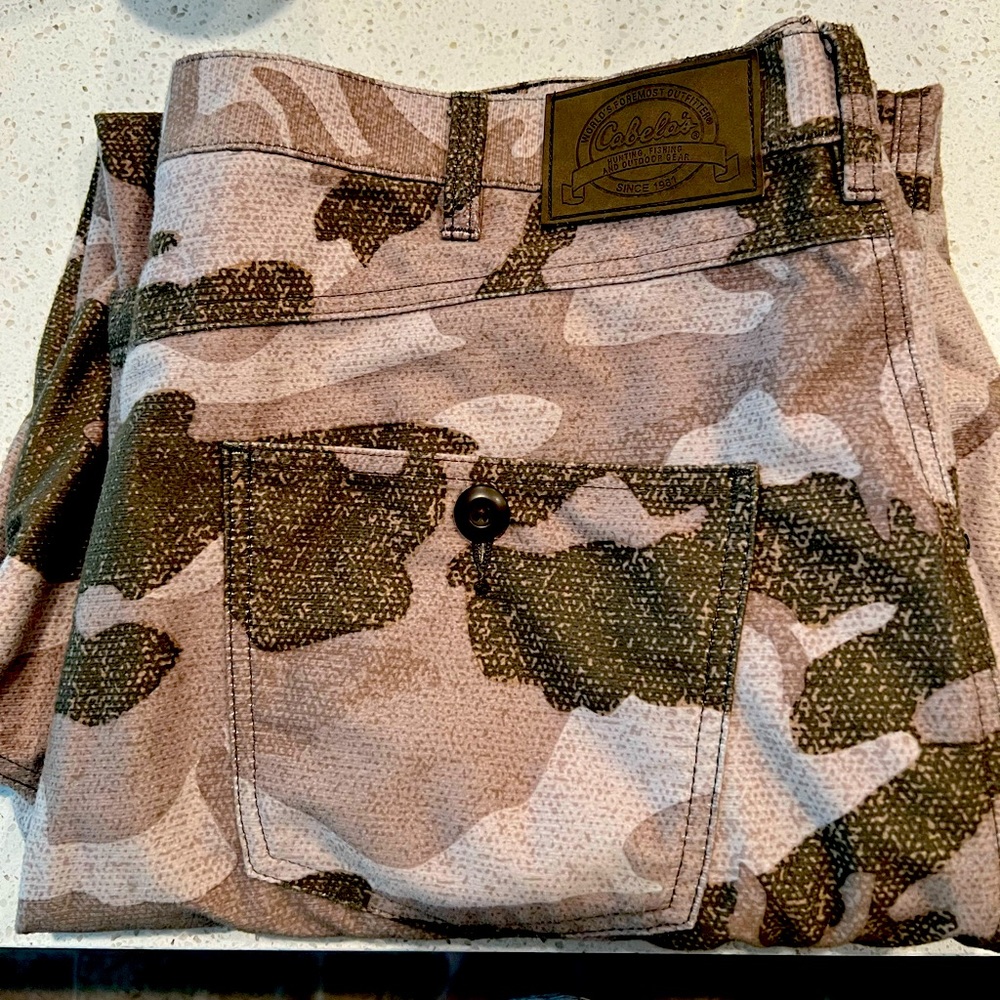 Men’s Cabela camo flannel pants